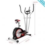 Cross trainer with seat